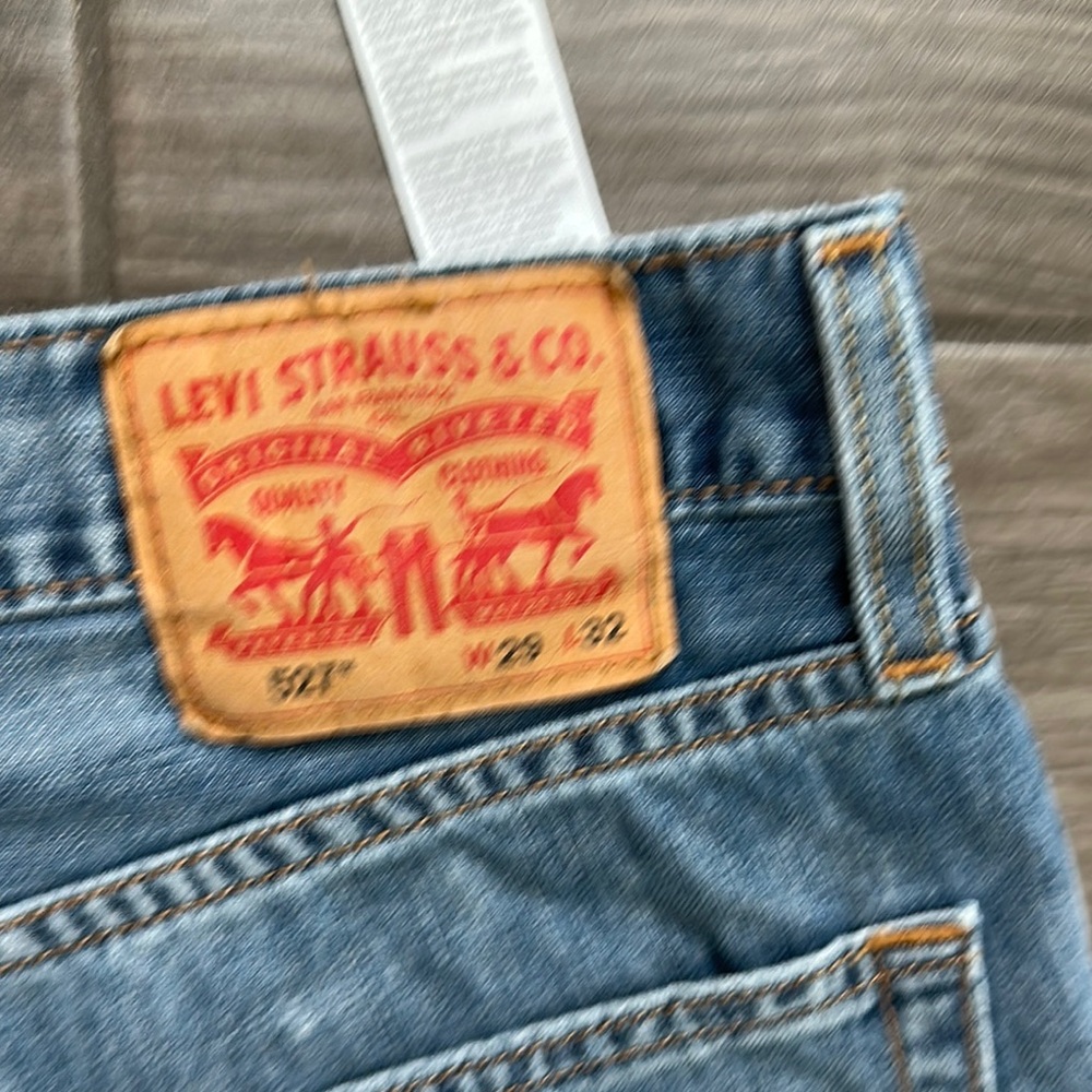 Levi's Blue Straight Jeans 527 Classic Denim 29x32 - Picture 2 of 3